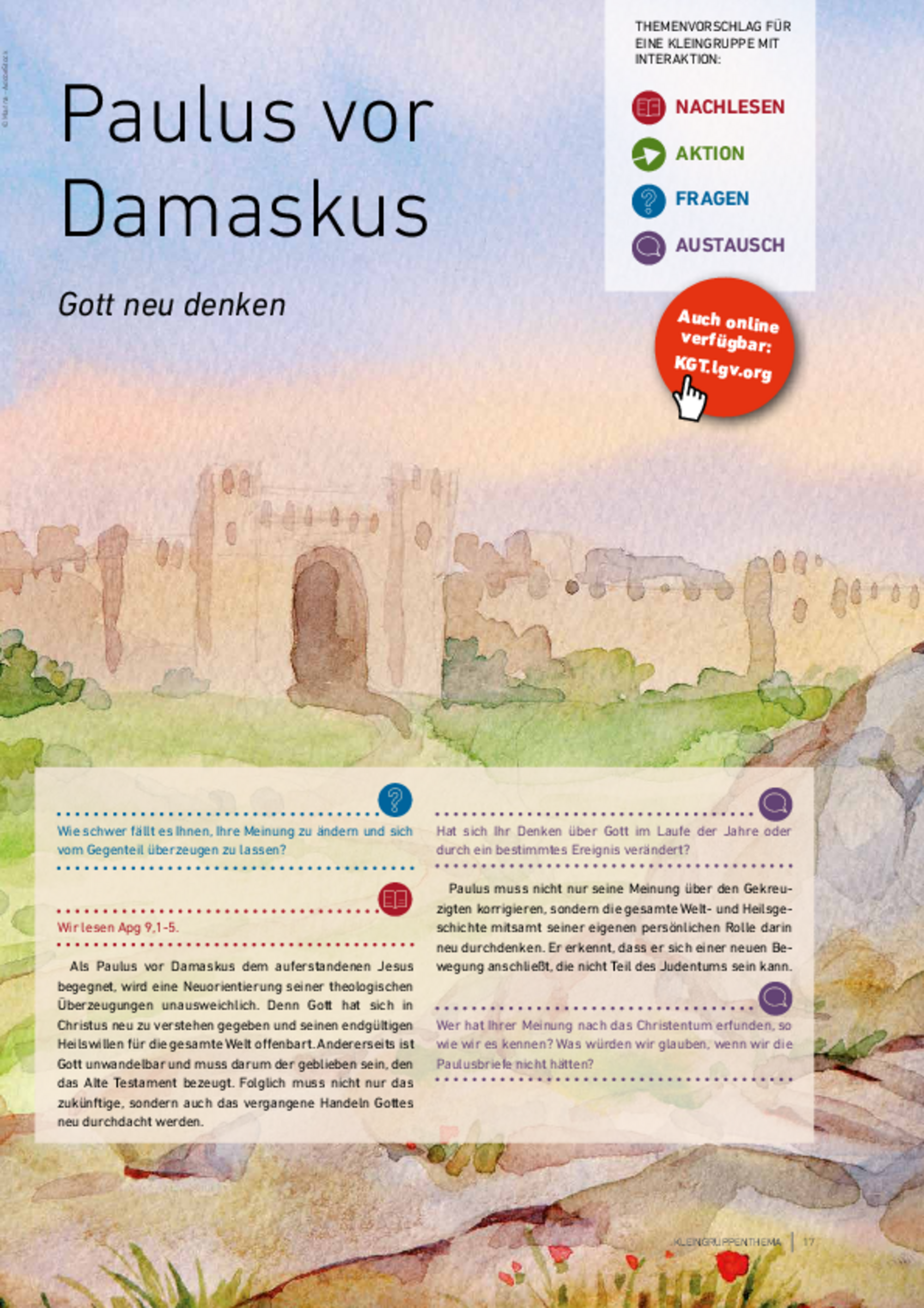 Link zum aktuellen Kleingruppenthema aus unserem Verbandsmagazin